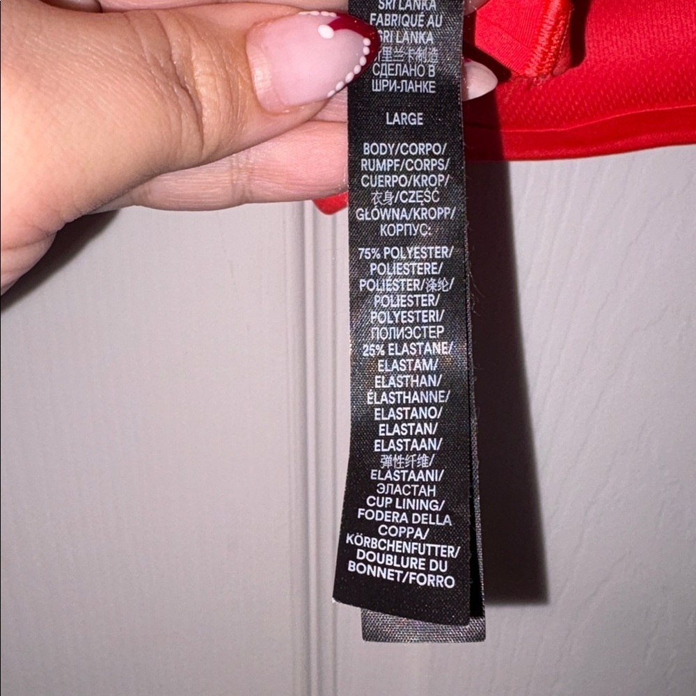 Savage X Fenty On Rihpeat Low Impact Sports Bra Red Size L - Picture 6 of 6